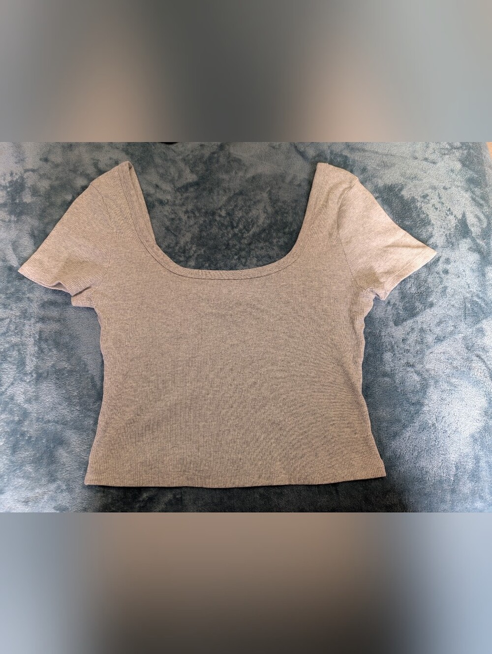 Universal Thread Scoop Neck Short Sleeve Crop Top